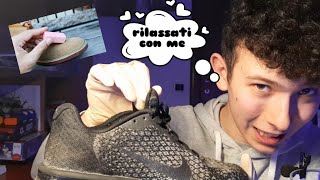 Pulizia di scarpe rilassante  ASMR ITA [upl. by Wren]