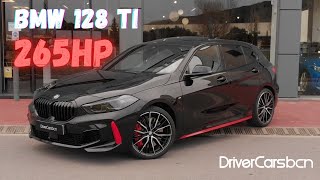 New BMW 128ti in Black Saphirschwarz 265hp  Dron walkaround amp Exhaust Sound [upl. by Englis]