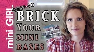 miniGIRL 17 How to Make BricksCobblestone for Minis TutorialBases Terrain TransportEpis 4 [upl. by Donna]