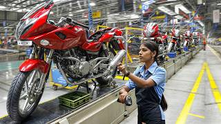 Bajaj Motorcycles Factory 2024 Manufacturing Indian Bike BAJAJ – Production amp Assembly line [upl. by Nagear]