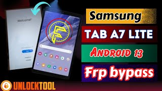 Samsung Tab A7 lite Android 13 Frp bypass  Samsung tab a7 lite frp unlock tool [upl. by Ellesor]