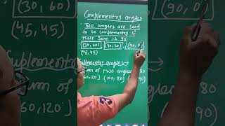 complementary and supplementary angles maths mathematics by Rohit sir [upl. by Alarice]