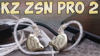 KZ ZSN PRO 2 Обзор ультрабюджетных гибридных наушников [upl. by Tioneb]