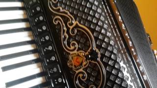 Scandalli Super VI LX LMMMH Accordion 120 bass Akkordion Fisarmonica  Case 1 [upl. by Airdnoed]