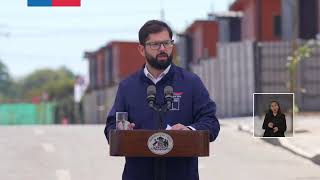 GiraMaule Presidente Gabriel Boric encabeza entrega de conjunto habitacional Parque del Sol ll [upl. by Lertnahs]