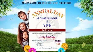 MAHANAIM CHURCH OF GOD Telford Sunday School YPE  Annual Day JOY OF THE LORD [upl. by Elades]