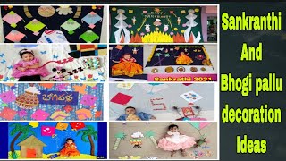 Sankranthi theme photoshoot  Bhogi pallu decoration ideas  pongal theme photoshoot for kids [upl. by Zorana842]