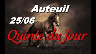 PRONOSTIC PMU QUINTE DU JOUR MARDI 25 JUIN 2024 [upl. by Atsyrc]