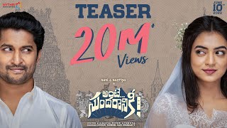 Ante Sundaraniki Teaser  Nani  Nazriya Fahadh  Vivek Sagar  Vivek Athreya  Mythri Movie Makers [upl. by Mungovan]