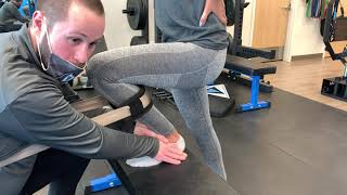 Weight Bearing Ankle Dorsiflexion Mobilization with Movement [upl. by Ahsatsana]