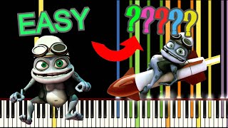 Crazy Frog  Axel F on Piano from EASY TO HARD IMPOSSIBLE INSANE [upl. by Gordan]