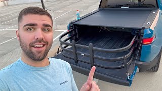 Rough Country Rivian Bed Extender Install and Impressions [upl. by Akinek]