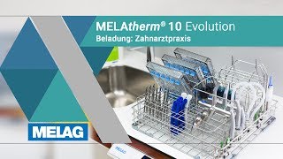 Beladungsmuster Zahnarztpraxis Thermodesinfektor beladen  MELAG MELAtherm 10 Evolution [upl. by Ahsieit]