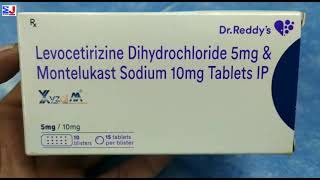 Xyzal M Tablet  Levocetrizine Dihydrochloride Montelukast sodium Tablet  Xyzal M Tablet uses Hindi [upl. by Trinidad]