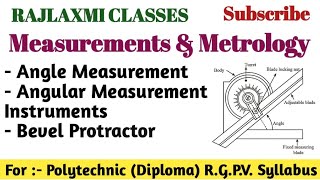 Angle Measurement ll Angular Measurement Instruments ll Bevel Protractor ll Measurements amp Metrology [upl. by Gershom]