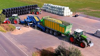 Mais 2021  Silage Baling amp Wrapping with GÖWEIL  Krone BIG X 630  Fendt 933 amp 930  Schoonbroodt [upl. by Anafetse]