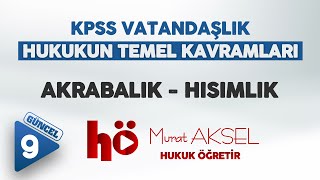 9  AKRABALIK  HISIMLIK  Hukukun Temel Kavramları [upl. by Caitrin]