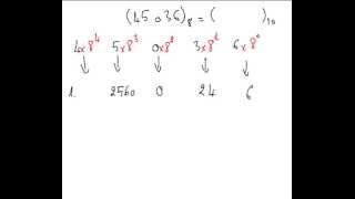 Exercice 12 Système de Numération  Convertir Octale en Décimal [upl. by Adnalohs]