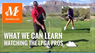 Malaska Golf  What We Can Learn Watching LPGA Players  Driver  Chipping  PreShot [upl. by Hcir]