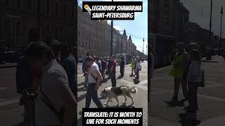 🌯 Legendary shawarma of SaintPetersburg 🇷🇺 Enjoying shawarma in SaintPetersburg travel russia [upl. by Luelle]