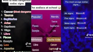 Zodiac Signs TikTok Compilation  Relatable Zodiac Signs TikTok Compilation  Zodiac Life  420 [upl. by Leontine]