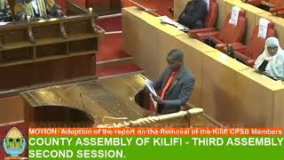 Kilifi County Assembly Proceedings 13th June 2023 am Removal of the CPSB [upl. by Jakoba998]