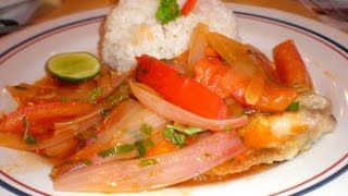 🇵🇪 ESCABECHE DE PESCADO PERUANO  RECETA DELICIOSA [upl. by Orvan]