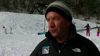 Beech Mountain ski patrol member skiing at resort since it opened 50 years ago [upl. by Arikehs]