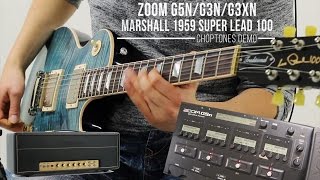 Zoom G5n  G3n  G3Xn  Marshall 1959 Super Lead 100  Demo amp Playthrough [upl. by Callie]