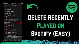 How to Delete Recently Played on Spotify [upl. by Raye864]