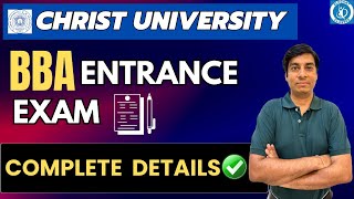 Christ University Entrance Test 2024  All Details  Exam Pattern [upl. by Neuburger]