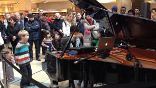 Tokio Myers performing at Canada Place Canary Wharf London [upl. by Bergstein]