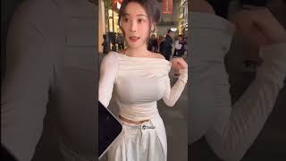 do like white color on me trending cute dance 舞蹈 chinesegirls [upl. by Kasey]