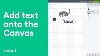 How to Add Text to a Project  Beginner Design Space Tutorial Cricut™ [upl. by Losyram]