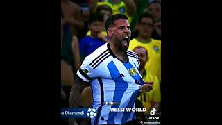 Nicolás Otamendi king vs Brazil🔥🔥 football otamendi messi shorts brazil argentina foryou [upl. by Levon]