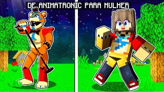 GLAMROCK FREDDY VIROU UMA GAROTA NO MINECRAFT [upl. by Ahsilla]