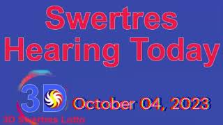 Swertres hearing Today Oct 04 2023 [upl. by Ahsiugal]