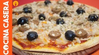 Masa de pizza sin levadura Receta casera [upl. by Renae55]