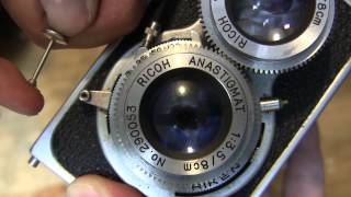 済 RicohFlex Model VII TLR Camera リコーフレックス モデル7 二眼レフカメラ [upl. by Viglione]