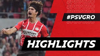 RAMALHO scores his first in 🔴⚪  HIGHLIGHTS PSV  FC Groningen [upl. by Tager]