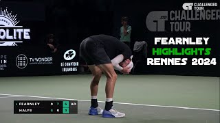 Jacob Fearnley Saves CHAMPIONSHIP POINTS to Win in Rennes Highlights from His Run [upl. by Tlevesoor]