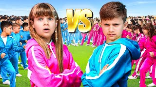 BOYS vs GIRLS CHALLENGE Collection of Best Videos from Diana and Roma [upl. by Hanus899]