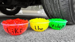 1 Hour ASMR  Balloons Squishy Slimes amp Toys vs Car  Running Over Stuff With Car [upl. by Tillman193]