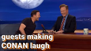 Guests making Conan laugh  COMPILATION [upl. by Edmond]