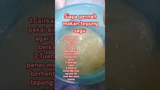 Tepung sagu  cara memasak tepung sagu food resepi trending cooking eating [upl. by Erick]