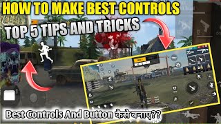 HOW TO MAKE BEST CONTROLS  TOP 5 TIPS NAD TRICKS  JONTYGAMING  GARENA FREEFIRE BATTLEGROUND [upl. by Attah]