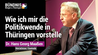 Dr HansGeorg Maaßen auf der Zukunftskonferenz für Thüringen Bündnis für Thüringen [upl. by Marthe]