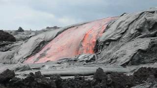 Kilauea Lava Flow Oct 8 2008 [upl. by Deroo]