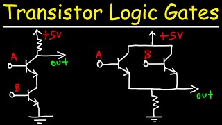 Transistor Logic Gates  NAND AND OR NOR [upl. by Suiraj]