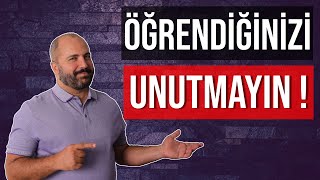 ÖĞRENDİĞİNİ UNUTMAMAK  KALICI ÖĞRENME UYGULAMALARI  BEYNİNİZİ HIZLANDIRMAK  BEYNİ GÜÇLENDİRMEK [upl. by Lottie]